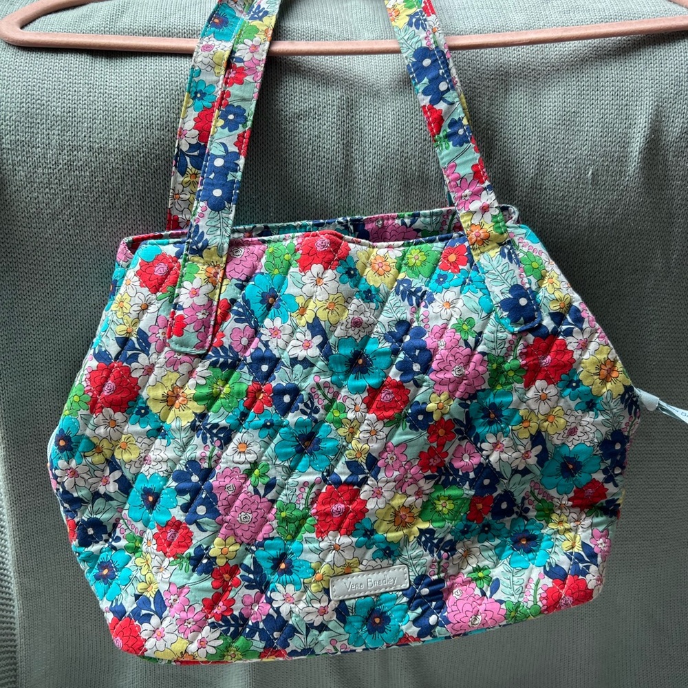 Vera Bradley quilted floral tote purse